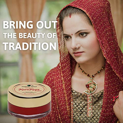 Organic Netra Kumkum Sindoor Paste - Waterproof, Long Lasting