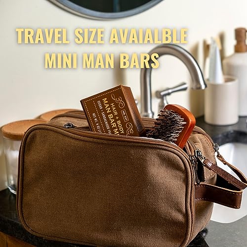 San Francisco Soap Company The Man Collection Set (Ging Musk, Tobacco, Ebony) - No Harmful Chemicals - Good for All Skin Types - Made in the USA