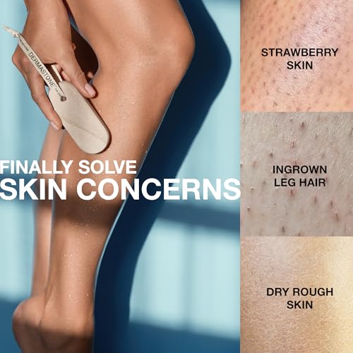 LEG & BODY SCRUB - Deep Exfoliating Stone Body Scrubber for Strawberry Legs Treatment, Leg Exfoliator Ingrown Hair, Dead Skin Remover, Foot Scrub & Natural Body Exfoliator for Women Men