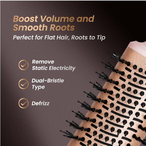 GLAMUP FusionPro 6-in-1 Hot Air Styler & Thermal Brush - Pink