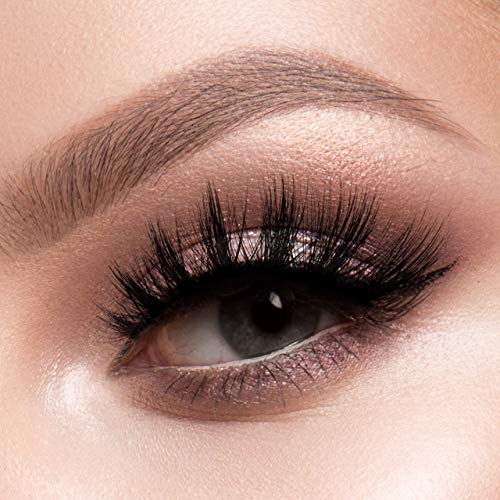 EBIN NEW YORK Cattitude 3D Lash 5 Pair ? Wild Cat 3D Lash Super Soft Fin Tapered Fibers Widen Eyes Seamless & Natural Look Reusable