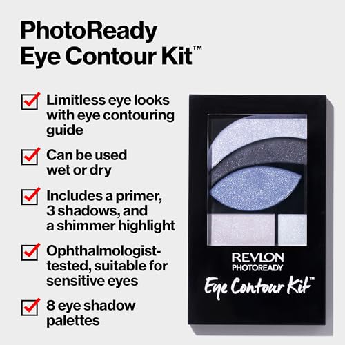 Revlon PhotoReady Eye Contour Kit, 5 Wet/Dry Shades