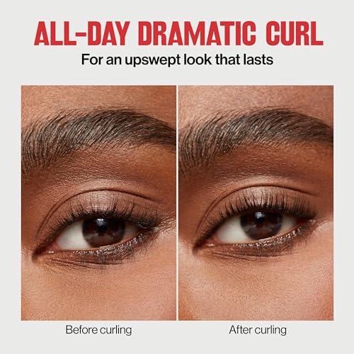 Revlon Extra Curl Lash Curler, Gives an All Day Dramatic Curl, with Finger Grips for a Non Slip Grip, Easy to Use, 1 Count