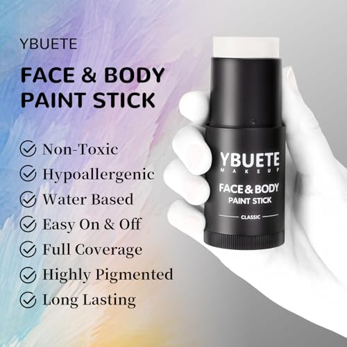 White Face Paint Stick for Halloween & Costume Makeup