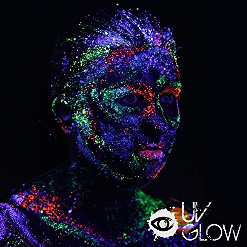 UV Glow Blacklight Face & Body Paint - Neon Fluorescent (7-Pack)