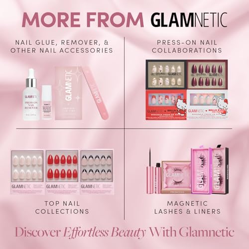 Glamnetic Press-On Nail Remover Serum - Gentle Acetone-Free Formula (30ml)