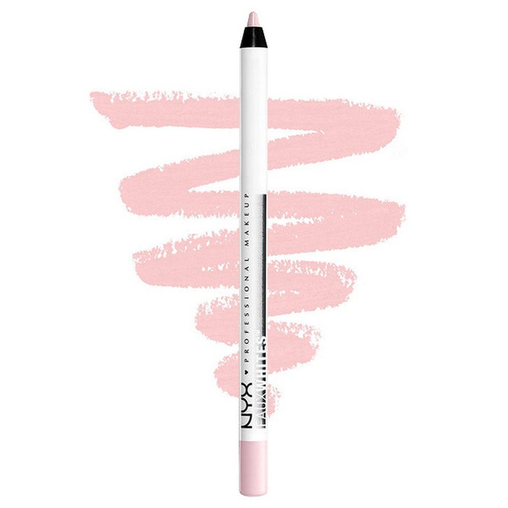 NYX PROFESSIONAL MAKEUP Faux Whites Eye Brightener, Eyeliner Pencil - Seashell (Pale Pink With Blue Undertone)