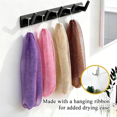 African Net Sponge 2-Pack, 45-Inch Exfoliating Back Scrubber