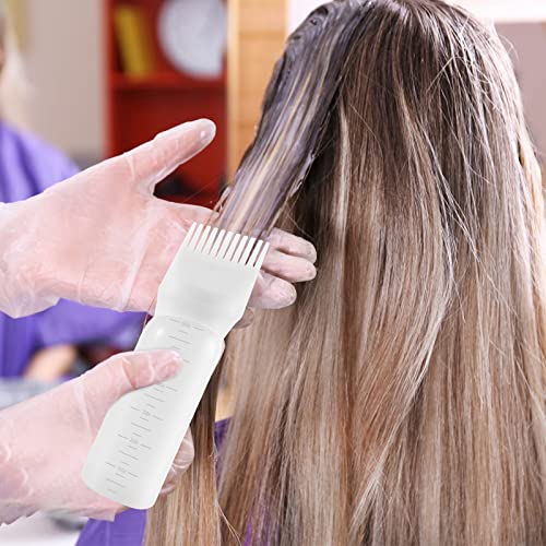 Hair Dye Applicator Bottles - 6oz Root Comb Dispenser (2-Pack)