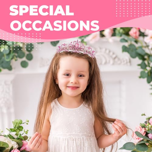 Pink Birthday Tiara and Crown with Sash for Women