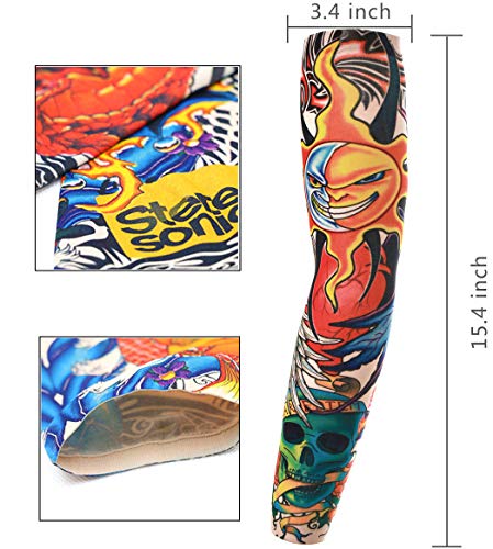 Temporary Tattoo Sleeves 20 Pack - Fake Arm Tattoo Designs