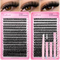 FADLASH Lash Clusters Kit 60D+80D D Curl 10-18mm