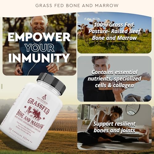 Grass Fed Beef Bone Marrow Supplement 180 Capsules