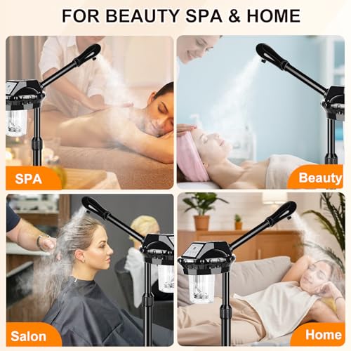 Professional Facial Steamer with Ozone & Timer on Wheels