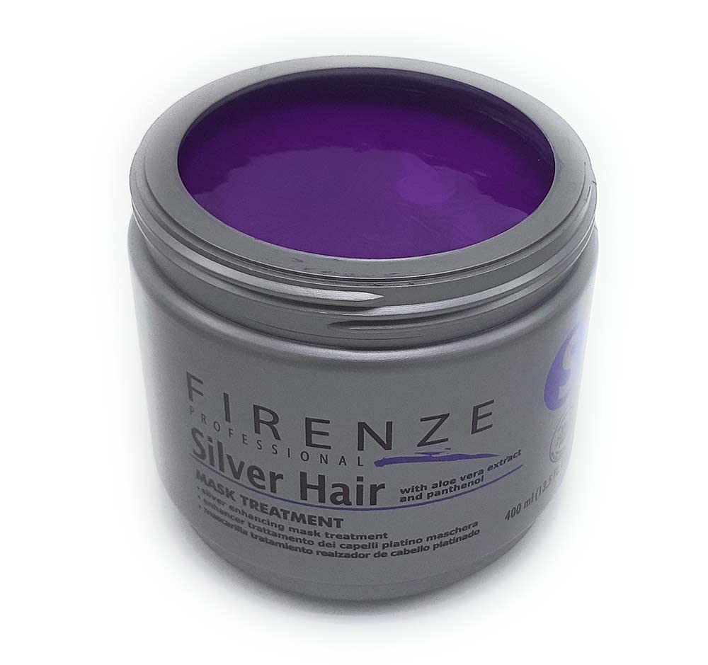 FIRENZE Firenze Professional Silver Hair Purple Mask Treatment (salt sulfate & paraben free) 13.5 oz with Free Red Gift Bag