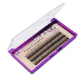 Bodermincer 12D Fishtail Lash Clusters D Curl 120pcs Natural Wispy Eyelashes Extensions (14mm)