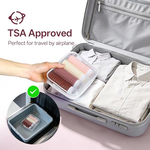 TSA Approved Travel Bottles 90ml Set - Leak Proof Silicone Toiletry Containers