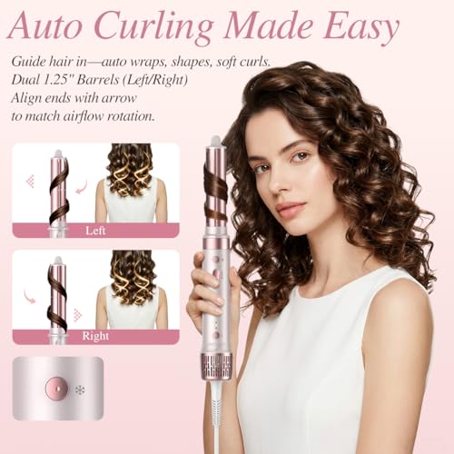 Entalva 5-in-1 Hot Air Styler - Blowout Brush Hair Dryer Set