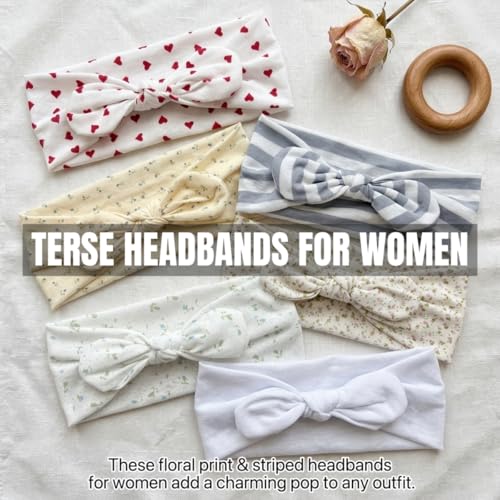 Women's Headband 6-Pack, Elastic Sports & Fashion Hair Bands