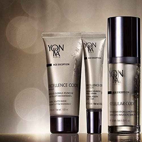 Yonka Excellence Code Masque | Anti-Aging Face Mask and Overnight Sleep Treatment with Hyaluronic Acid | Lift and Firm Skin | Paraben-Free | 1.83 oz