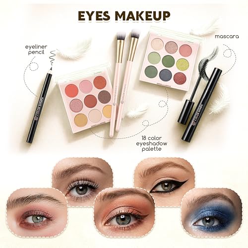White Color Nymph Makeup Kit for Teen Girls - Beginner Friendly & All Skin Tones