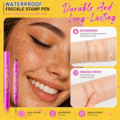 Dual-Head Freckle Stamp Pen - Natural Waterproof Makeup