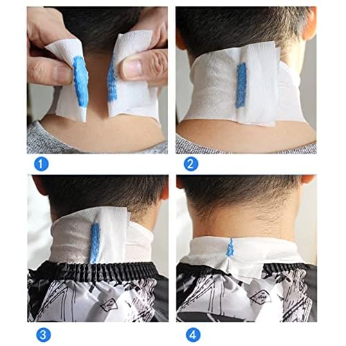 2Rolls Disposable Barber Neck Strip Neck Band Barber Neck Paper Hairdressing Stretchy Wrap Strip Hair Cutting Supplies