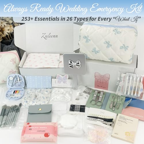 Bridal Emergency Kit, 253+ Pieces Wedding Day Essentials