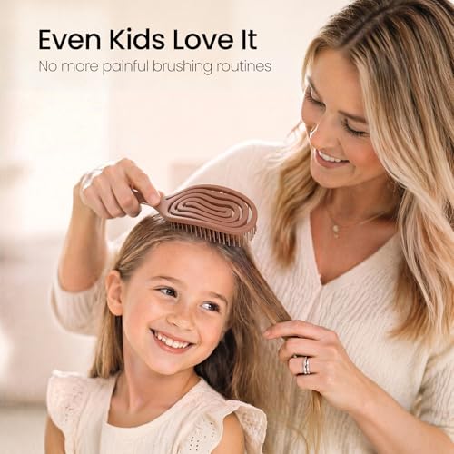 AIMIKE Spiral Flex Detangler Brush for Fine Hair