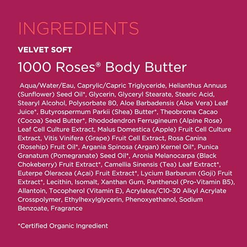 Andalou Naturals Body Btr, 1000 Roses, Velvet Soft, 8 Fl Oz
