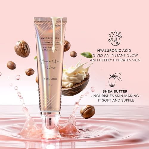 Faces Canada Strobe Cream Peach - Hydrating Highlighter, 30ml
