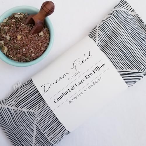 Mint Eucalyptus Weighted Eye Pillow with Flaxseed Fill