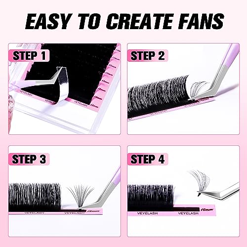 Cashmere Smart Fan Lash Extensions 0.05 D Curl 8-16mm
