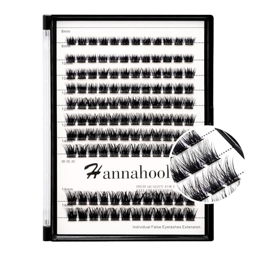 Large Tray D Curl Thickness 0.07mm Mixed 8-10-12-14mm/10-12-14-16mm/12-14-16mm /14-16mm/10-12-14mm Wide Stem Individual Cluster False Eyelashes Volume Eye Lashes Extensions (mixed 8-10-12-14mm)