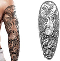 Pirate Kraken Temporary Tattoo Full Arm - 2 Pack