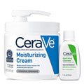CeraVe 17oz Moisturizing Cream & Hydrating Facial Cleanser Set for Dry Skin