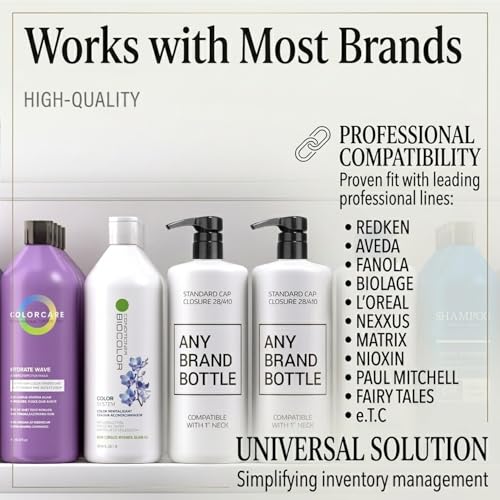 BAR5F Shampoo Pump 2 Pack for 1L Salon Bottles