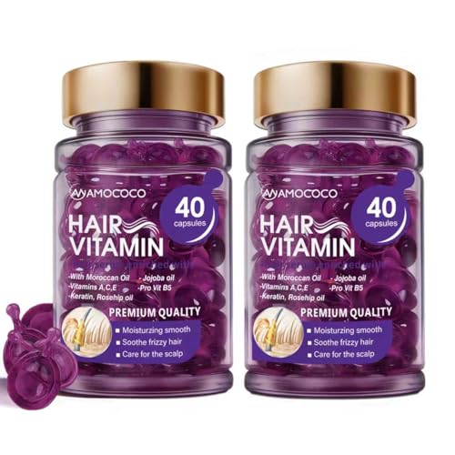 Hair Oil Capsules with Keratin & Argan Oil - 40 Pack