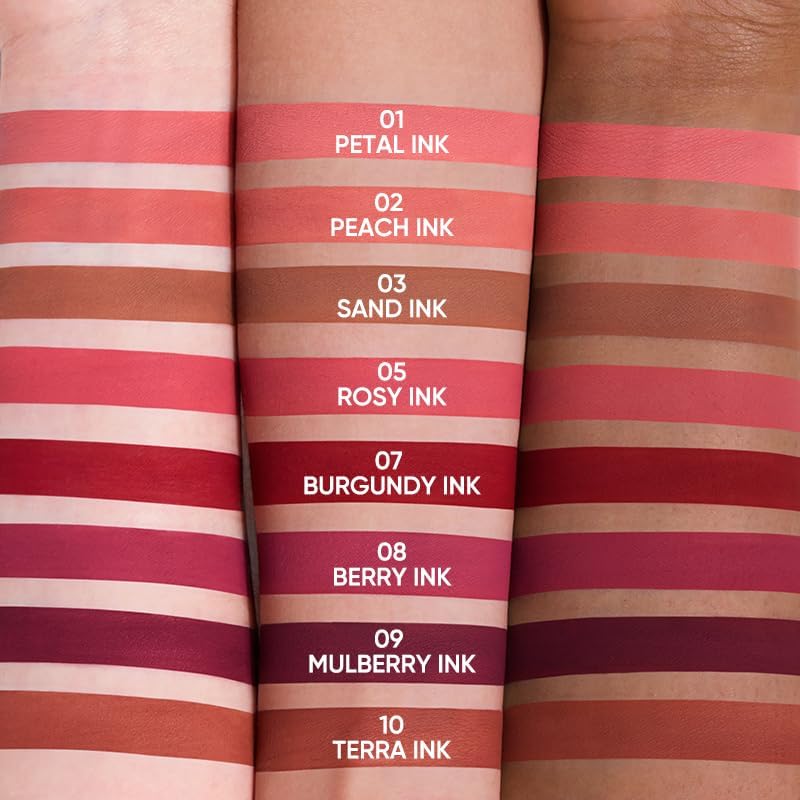 JUDYDOLL Silky Matte Lip Ink - Long Lasting Waterproof Liquid Lipstick