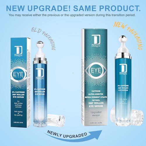 Caffeine Eye Cream with Rollerball - Dark Circles & Puffiness Relief