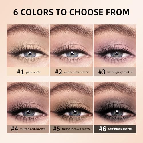 Nudes 2 Mini Eyeshadow Palette - 6 Matte Shades with Mirror