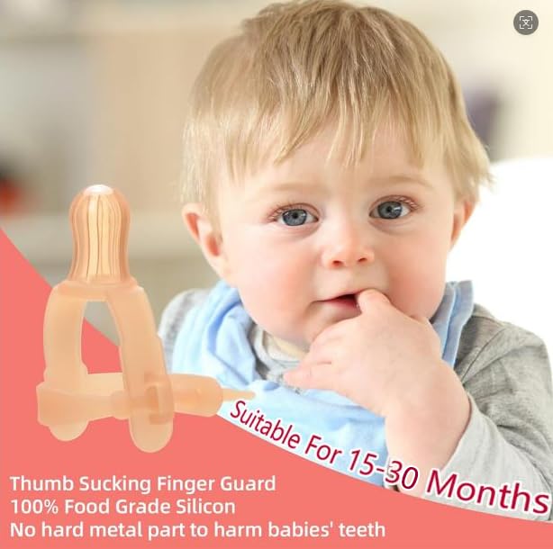 Adjustable Thumb Sucking Stop for Kids - Safe Silicone Guard