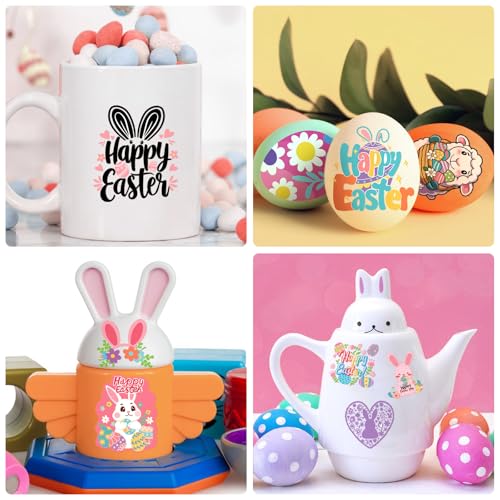 117 Easter Temporary Tattoos for Kids - Bunny, Eggs & Spring