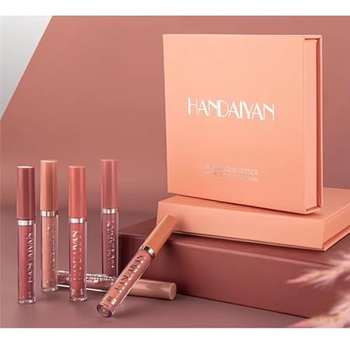 R.Y.M Matte Liquid Stick Sets, Natural, Moisturizing, Plumping Lip Gloss Set, Long Lasting for lip color, minimizes lipgloss, with beautiful finishing(B, 0.54 Ounce (Pack of 6))