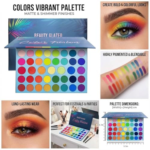 39 Color Rainbow Eyeshadow Palette - Matte & Shimmer