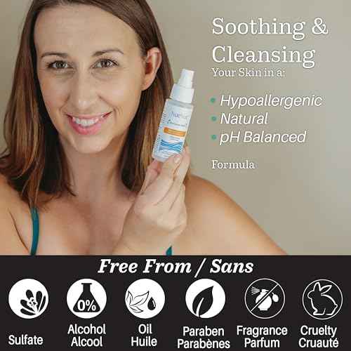 BioForce HOCl - Pure Hypochlorous Acid Spray for Face Travel Size Toner & Cleanser - Made in Canada - Acne-Prone Skin & Eczema, Piercing aftercare, pH Balanced, Non-comedogenic - NueVue (2.3 oz)