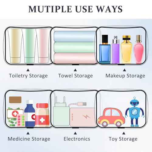 COSHAYSOO Clear Makeup Bag Sunscreen Pouch with Letter Patches Summer Beach Essential Stuff Accessories Birthday Christmas Gifts for Women Mom Teacher Nurse