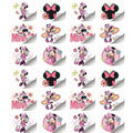 Minnie Mouse Party Temporary Tattoos | Assorted Designs | 24 Pcs