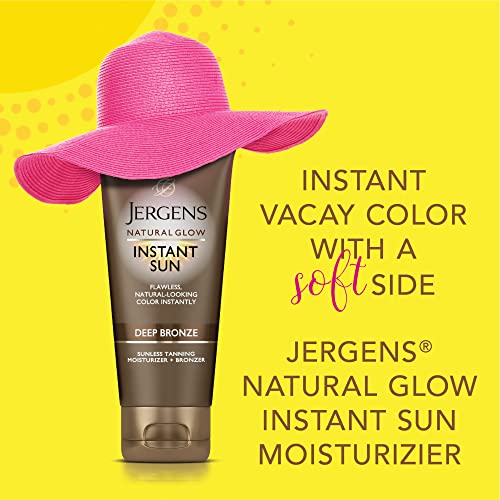 Jergens Natural Glow Instant Tanning Moisturizer, Deep Bronze 6 fl oz
