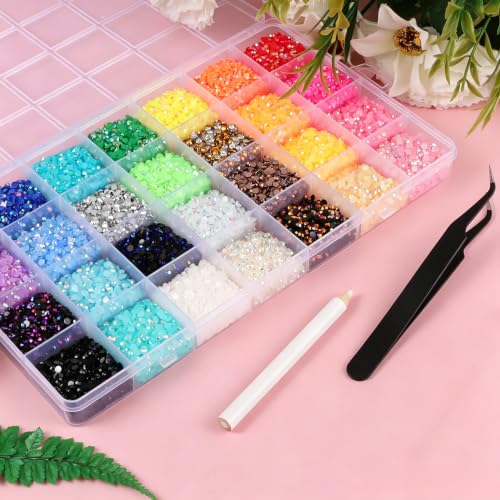 28 Colors Resin Jelly Rhinestones 3mm 26000Pcs Flatback Gems – OEMOO